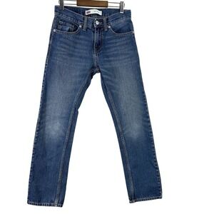 Levi's 511 Boy's Jeans Blue Wash 100% Cotton Straight Denim Size 14‎ Regular
